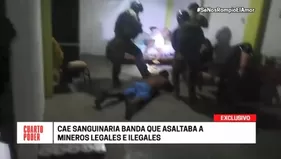 Puno: cae sanguinaria banda que asaltaba a mineros legales e ilegales