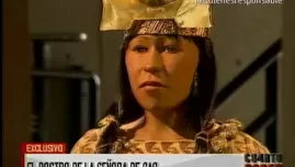 	<p>El rostro de la Señora de Cao. Video: América TV</p>