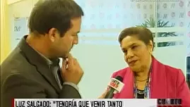 	<p>Luz Salgado, presidenta del Congreso. Video: América TV</p>