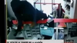 	<p>Asalto a Banco de la Nación en La Victoria. Captura: América TV</p>