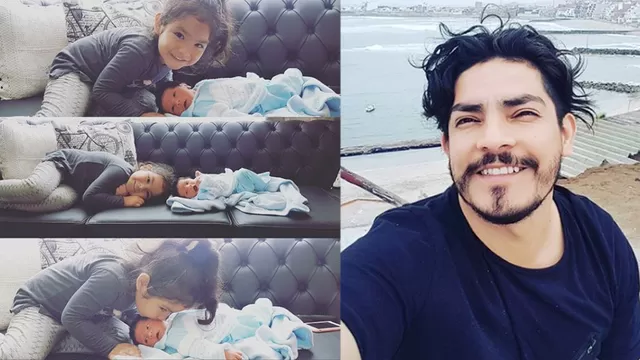 	Erick Elera y sus hijos Flavia y Lucas