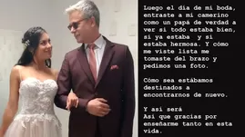 Elisa Tenaud dedica extenso y conmovedor mensaje a Diego Bertie: Un día me dijiste te quiero mucho hijita, yo soy tu papá.