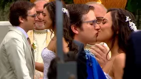 Elisa y Dante se casaron en una romántica ceremonia en el barrio