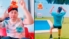 Cueva se lanzó como tiktoker con reto junto a Gerald Oropeza