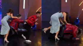 Korina Rivadeneira y Zumba protagonizaron inesperada caída