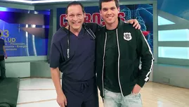 	<p>Actor Juan Carlos Rey de Castro estuvo con el doctor Tomás Borda</p>