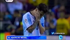 	<p>Lionel Messi decidió dejar la selección argentina. Foto: captura de video Domingo Al Día</p>