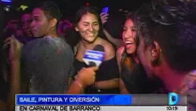 Baile, pintura y diversión en carnavales de Barranco