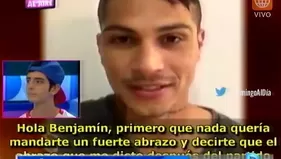 Benjamín está a punto de conocer a Paolo Guerrero