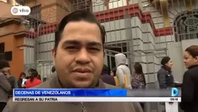 Decenas de venezolanos regresan a su patria