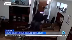Delincuentes roban cerca de 136 mil soles a comerciante en su propia casa