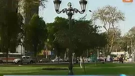 Embellecen plazas y parques del Cercado de Lima