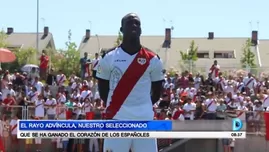 	<p>El futbolista ha destacado en sus primeros partidos con el Rayo Vallecano (Foto: Captura América TV)</p>