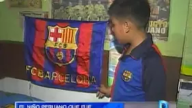 El niño peruano que fue reclutado por el Barcelona