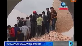 Peruanos salvan de morir en terremoto en Nepal