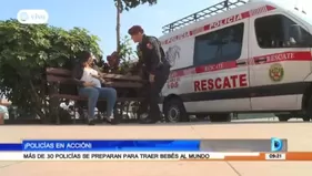 'Los policías parteros': oficiales que dejan el uniforme por guantes y batas