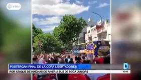 Postergan final de Copa Libertadores por ataque de hinchas de River a bus de Boca Juniors