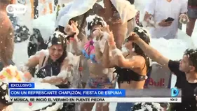 Puente Piedra: temporada de piscinas empezó con música y fiesta de espuma