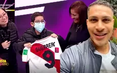 Paolo Guerrero a Mathías en su lucha contra el cáncer: "En este partido tú no estás solo" - Noticias de cancer-musculos