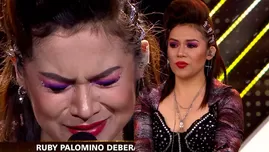 Ruby Palomino lloró tras cantar "Él me mintió" y se salvó de sentencia