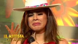 	<p>Stephanie Valenzuela lloró tras cantar con Bartola en la gran final.</p>