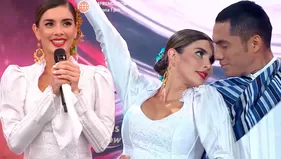 Korina Rivadeneira se emociona al bailar marinera en Reinas del Show: "A Perú le agradezco todo"