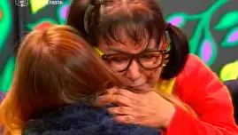 	<p>La Chilindrina lloró al reencontrarse con Gisela Valcárcel.</p>