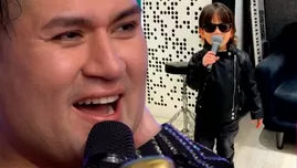 Deyvis Orosco se emocionó al escuchar cantar a su hijo Milan