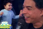 Ernesto Pimentel lloró de emoción al ver a Gaelito, su hijo, en su cumpleaños