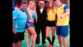 Joselito Carrera, Sheyla Rojas y Choca jugaron divertido Fútbol Net