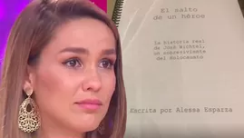 	<p>Alessa Esparza lloró al recordar a su abuelo sobreviviente de la Segunda Guerra Mundial.</p>