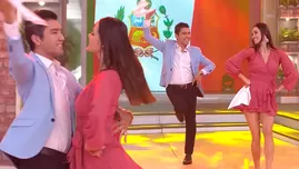 Angelo Fukuy y Maju Mantilla se lucieron bailando marinera en despedida de soltero del cantante.