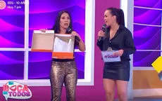 Angie Arizaga le regaló zapatos a Tula Rodríguez y así reaccionó la conductora al ver la caja vacía - Noticias de tula-rodriguez