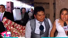 	<p>Boda millonaria en Huancayo: novios recaudaron 400 mil soles en regalos.</p>