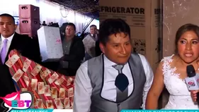 Boda millonaria en Huancayo: novios recaudaron 400 mil soles en regalos