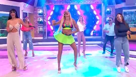 Brenda Carvalho enseñó a bailar "La lambada" a Angie Arizaga y su hermana Evelyn