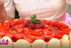 Receta fácil de Carlota de fresas con bizcotelas