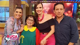 	<p>Maju Mantilla, Alexandra H&ouml;rler y Ricardo Rond&oacute;n junto a La Chilindrina.</p>