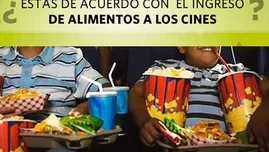 	<p>Público está de acuerdo con el ingreso de alimentos a los cines.</p>