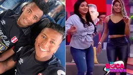 	<p>Esposas de Pedro Aquino y Nilson Loyola se lucieron bailando festejo.</p>