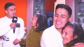 Elías Montalvo protagoniza tierno momento al cantarle a su abuelita.