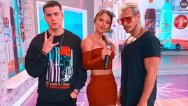 	<p>Flavia Laos, Nesty y Nikko Ponce presentaron su canción </p>