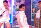 Gino Pesaressi impactó a Leslie Shaw con baile al mismo estilo de Ricky Martín