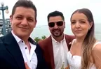 Gino Pesaressi presentó en vivo a su hermana menor Pamela y celebró su matrimonio