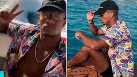 	<p>André Carrillo sigue disfrutando de sus vacaciones en lujoso yate.</p>