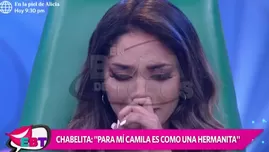 	<p>Isabel Acevedo llor&oacute; al hablar sobre Camila, la hija de Christian Dom&iacute;nguez</p>