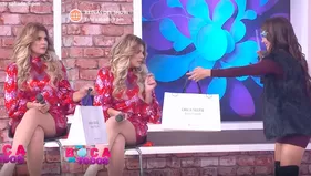 Rosángela Espinoza interrumpió secuencia con Itatí Cantoral para darle regalo de su boutique