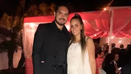 	<p>Juan Manuel Vargas y su esposa Blanca Rodríguez bailan salsa.</p>