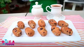 Receta de karamandukas con chispas de chocolate