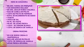 Pastel de zanahoria: receta fácil y económica